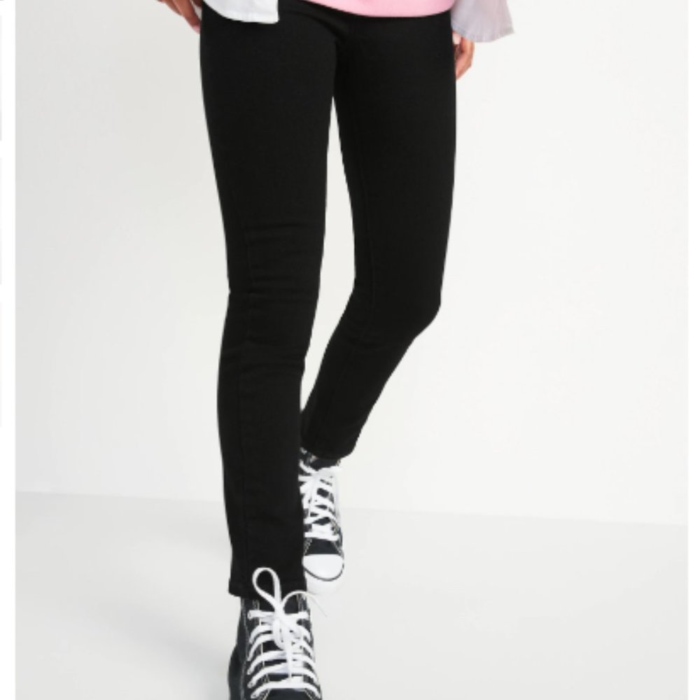 Slim Midnight Black Pull- On Jeans for Teens (4.8 stars on website⭐)